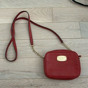 Michael Kors Red Crossbody Bag